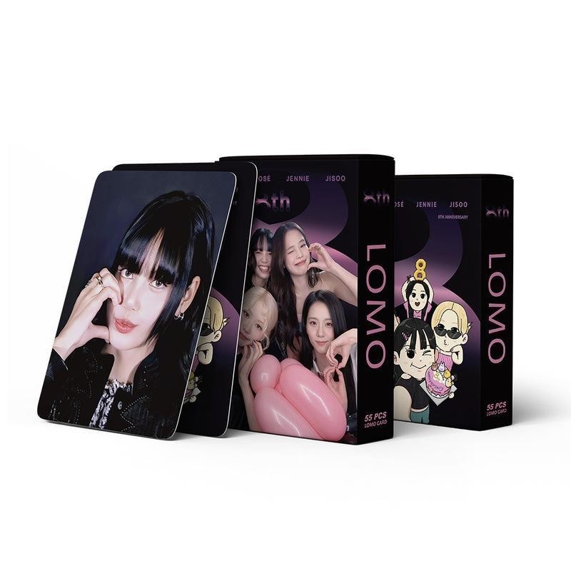 Blinkpink Pink lomo Card 8th Anniversary Same Style Merchandise Photo Card 8th Homemadeโปสการ์ดPhoto