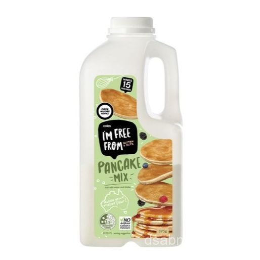 Coles Gluten Free Pancake Mix 375g.