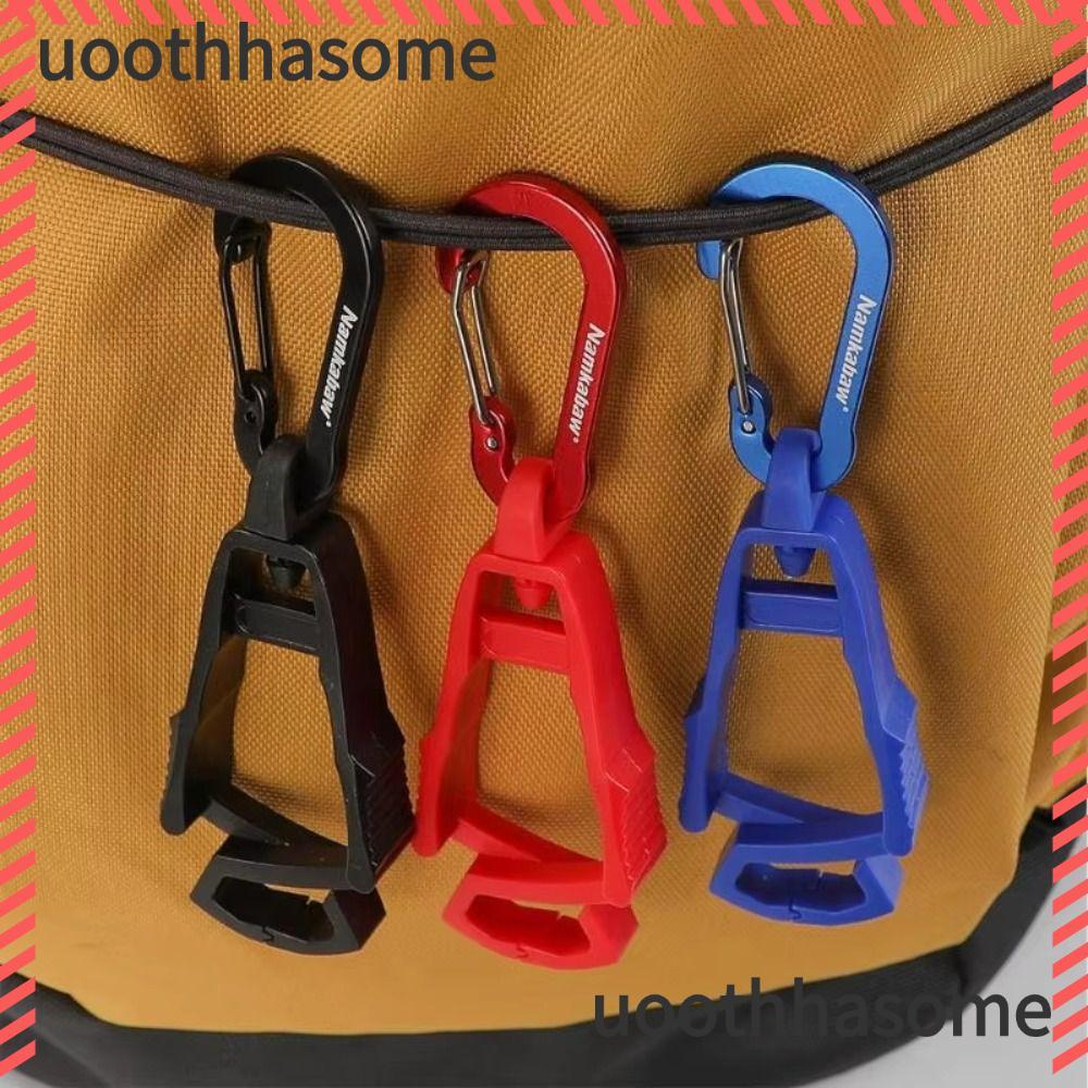 UOOTHASOME คลิปหนีบถุงมือทำงาน หมุนได้รอบ 360° ทนทานและสามารถถอดออกได้ เหมาะสำหรับตั้งแคมป์กลางแจ้ง