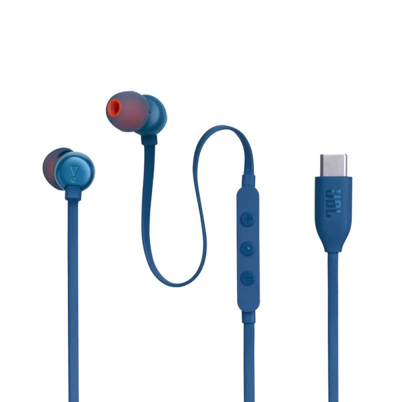 JBBL 310C หูฟังแบบมีสาย Tune 310C USB-C แจ็ค Hi-Res In-Ear T110 หูฟังหูฟังพร้อมไมโครโฟน