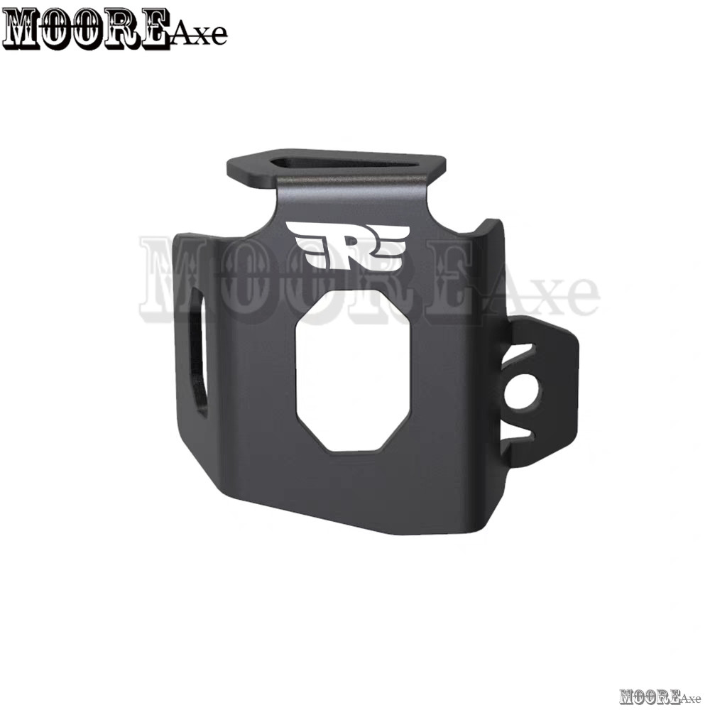 Mooreaxe สําหรับ Royal Enfield Interceptor 650 รถจักรยานยนต์ด้านหลัง BRAKE Fluid Reservoir ถัง Guard อุปกรณ์เสริมเบรค Master กระบอก Protector ฝาครอบ HYXG05