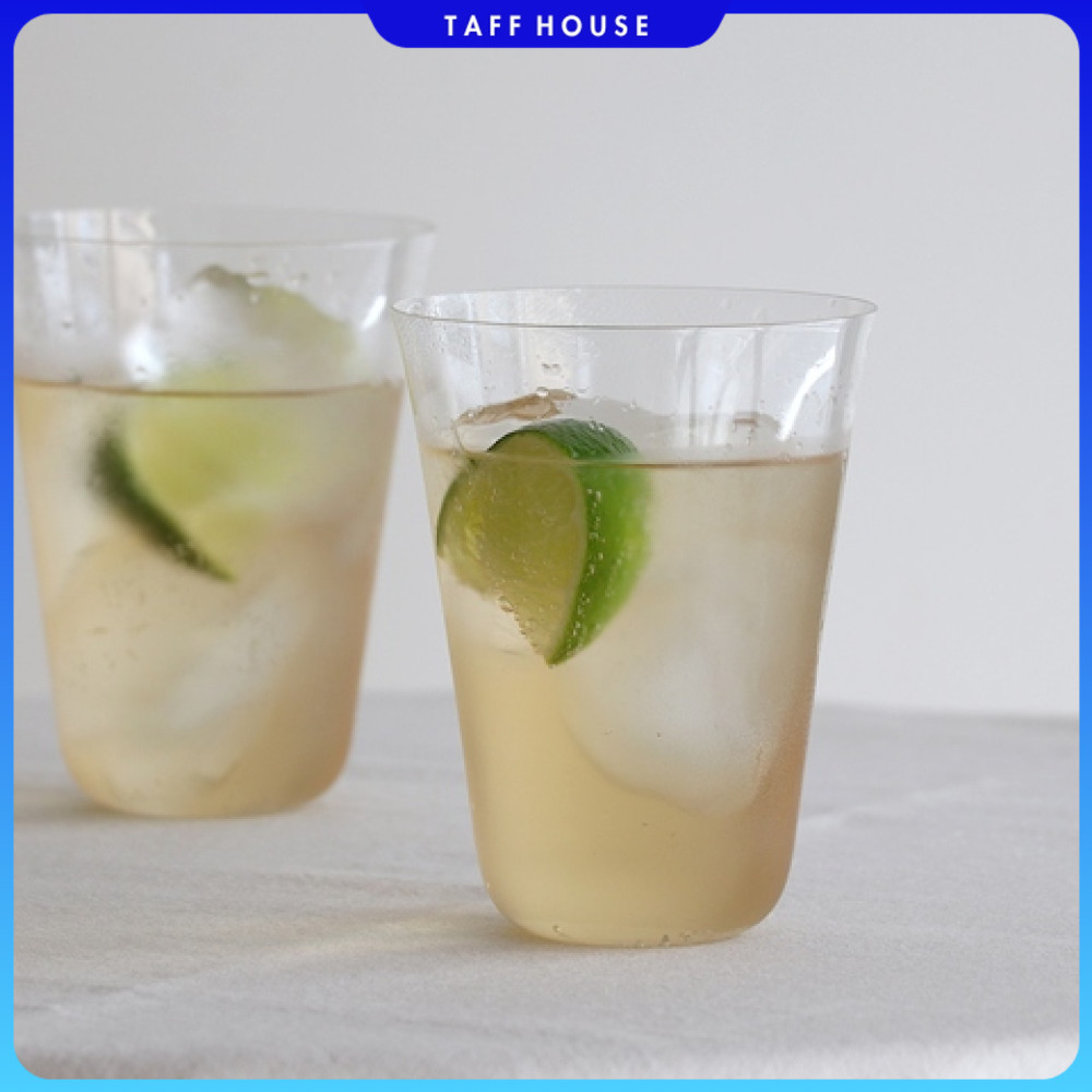 One Two Cups Aesthetic Glass Coffee Tea Ultra Thin Glass 370ml - KM518