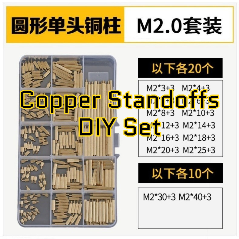 หกเหลี่ยมแยกคอลัมน์รอบ knurled คอลัมน์หกเหลี่ยมคอลัมน์ทองแดงคอลัมน์คู่ผ่านคอลัมน์ DIY ชุด M2-M6 HG-M