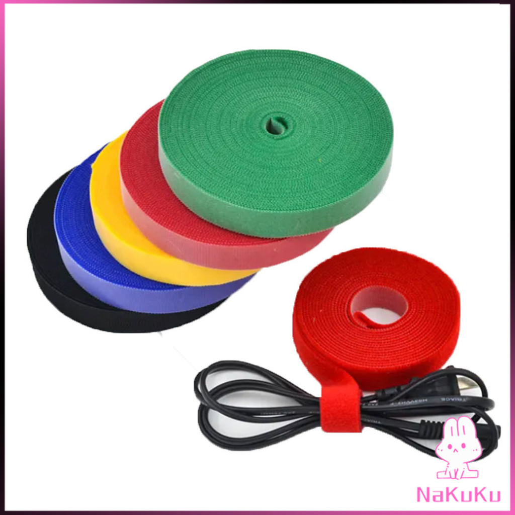 NKK สายรัดเวลโคร 5 เมตร  แข็งแรง  1cm * 5m รัดของ รัดสายไฟได้ Tearable strap ราคา ถูกที่สุด ดีลบีเคเค แกลเลอรีภาพที่ 8