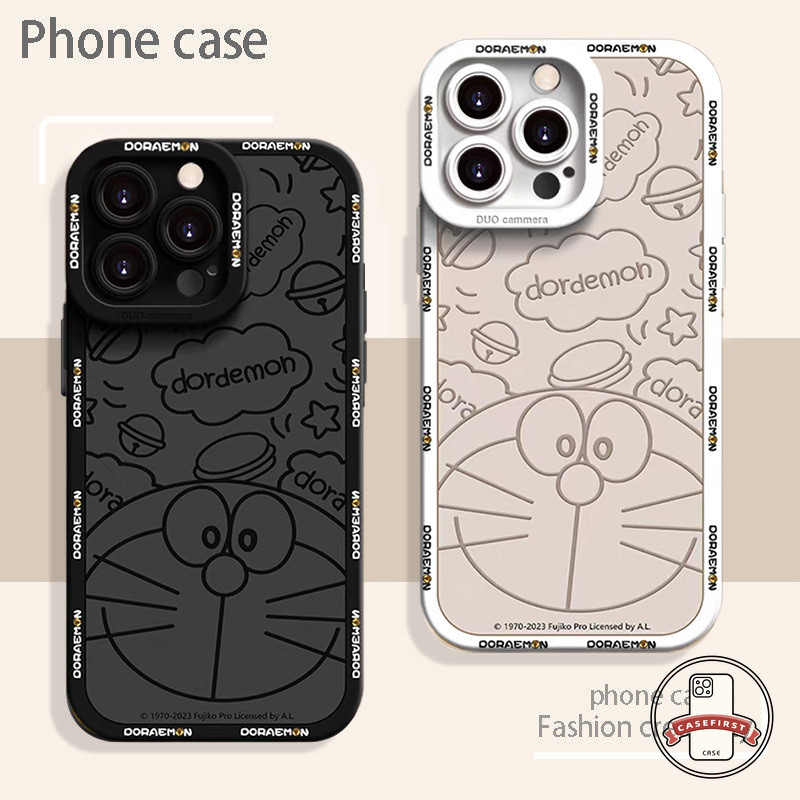 เคสไอโฟน 13 ดวงตาของนางฟ้าโดราเอมอน ที่ทันสมัย สำหรับ IPhone 17 16 15 11 13 12 14 Pro Max XS Max Air X XR 8 7 16 15 Plus