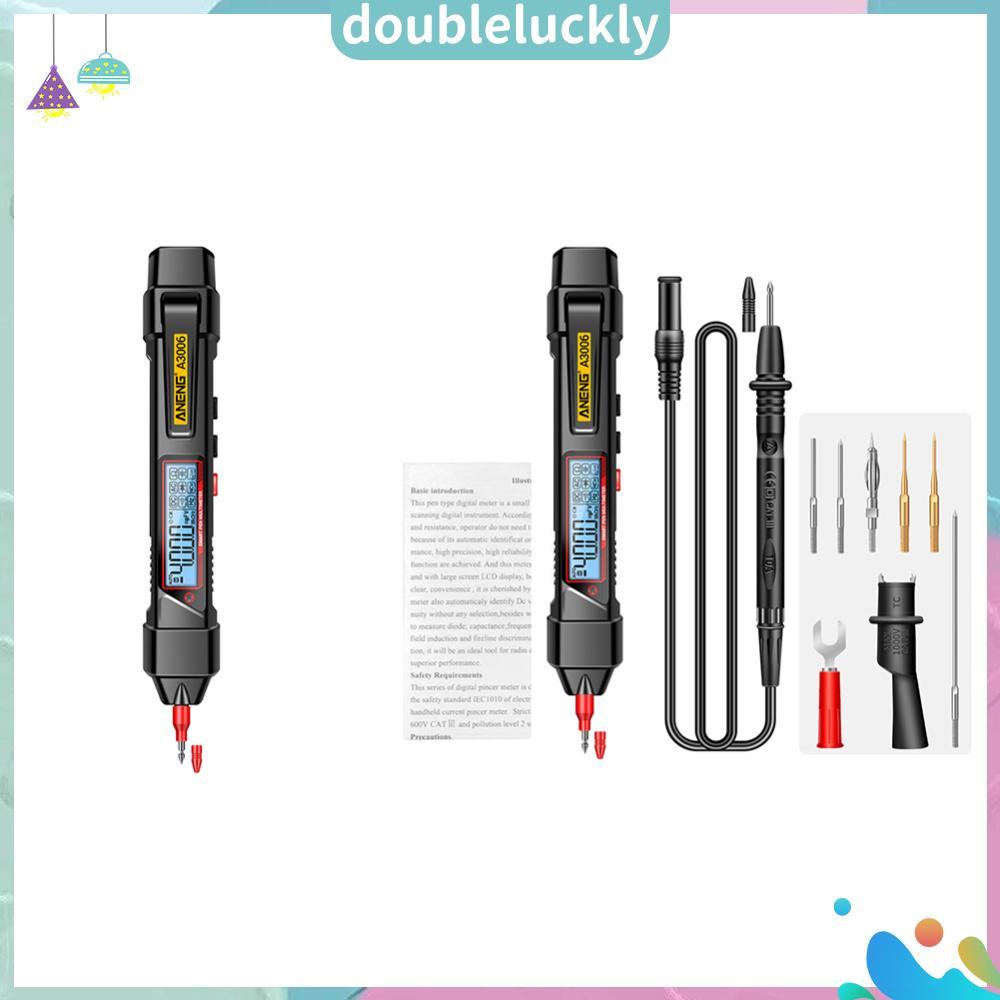 ✿ดล1♣  ปากกาประเภทมัลติมิเตอร์แบบดิจิตอลมัลติฟังก์ชั่น 4000 นับความจุ OHm Hz NCV เครื่องทดสอบ Auto R