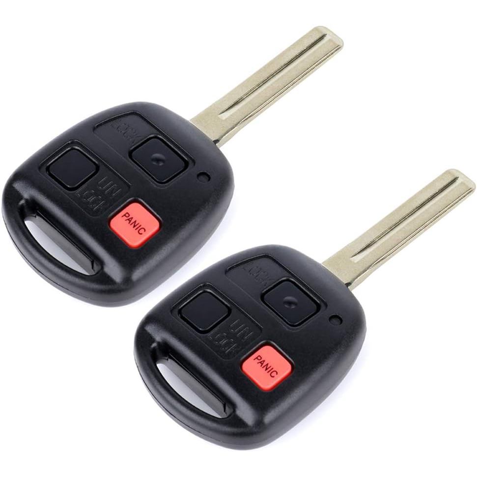 OCPTY 2X Uncut Keyless Entry รีโมทคอนโทรล Key Fob เครื่องส่งสัญญาณสําหรับ 1999-2003 สําหรับ Lexus RX