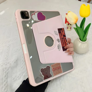 เคสไอแพดหมุนได้ 360° สำหรับ iPad Air7/6/5/4 M3 Gen11/10/9/8/7 A16 Pro11/12.9 นิ้ว ตั้งได้ หมุนสะดวก