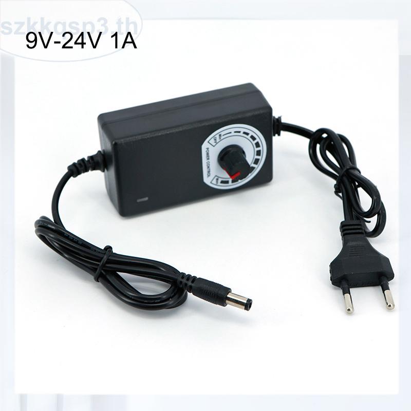 ปรับ Universal AC 220V To dc 9v 24V อะแดปเตอร์ Charger 9 V-24 V 10V 12V 10V 21V 15V 18V 1A 1000ma อะ