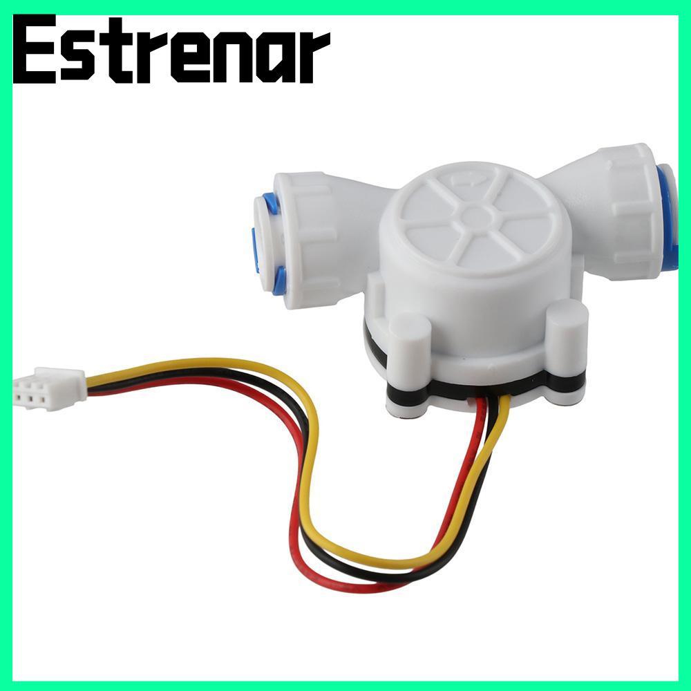 ESTRENAR Flowmeter, สีขาว 0.3-10L/min Water Flow Meter, Professional พลาสติก 3/8" Quick Connect Flow