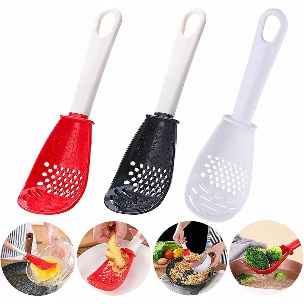 Cupid's Arrow 6in1 Multifunctional Kitchen Cooking Spoon - Egg Yolk Separator, Grater, Masher, Colan