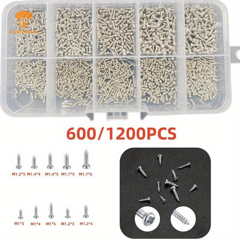 CKFR 600/1200PCS Crosshead สกรูโลหะการจําแนกชุดสกรูแตะตัวเองขนาดเล็กอุปกรณ์เสริม DIY
