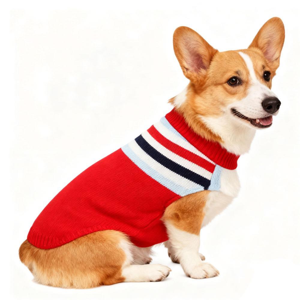 HITTIME 1.5-40 กก.เสื้อผ้าสุนัขฤดูหนาวที่อบอุ่นลูกสุนัขแมวเสื้อกันหนาวสําหรับขนาดเล็ก Medeium สุนัขขนาดใหญ่ถักเสื้อกันหนาว Pug Chihua Coat Bulldog Pullover สัตว์เลี้ยงเสื้อผ้า L5M1 - รูปที่ 3