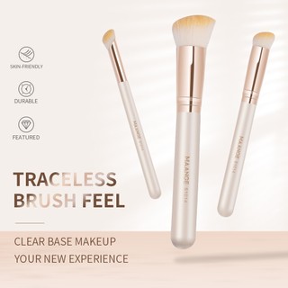 MAANGE 3-Piece Makeup Brush Set: Professional Concealer, Foundation & Contour Brushes