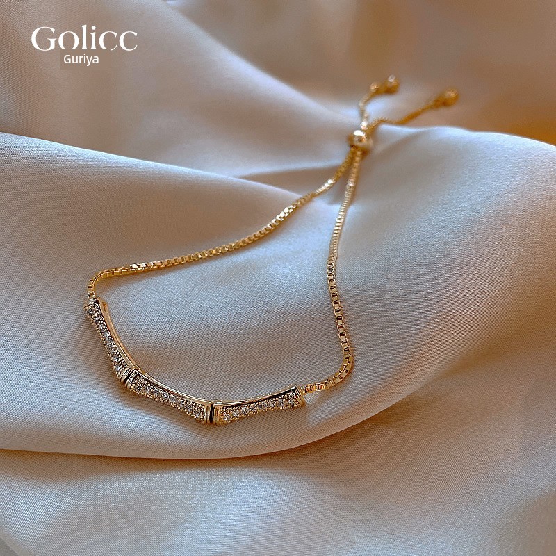 กําไลข้อมือ coquette bracelet Ins Niche Design High-End Feel แฟนไม้ไผ่