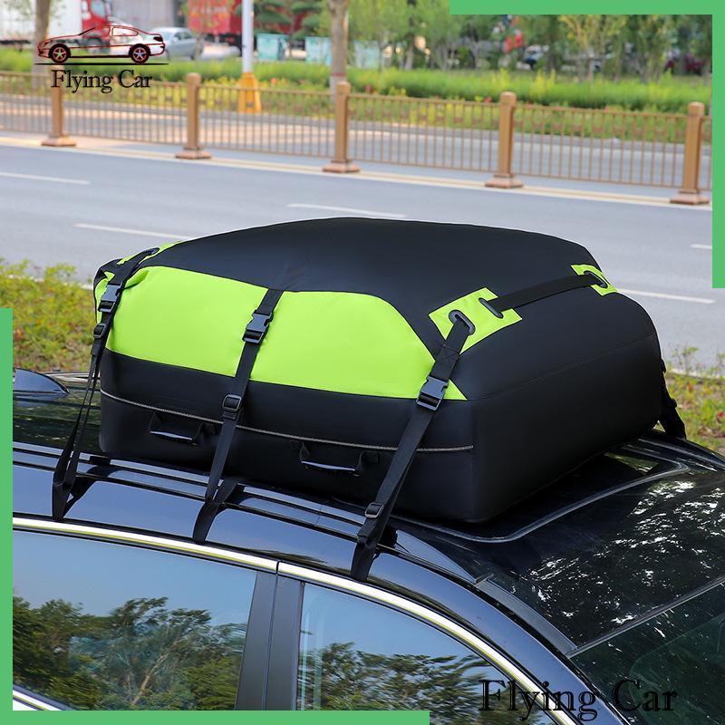 [Lzdjfmy2] 15 Cubic Feet Car Rooftop Bag Oxford Cloth Anti Slip Mat Rooftop Carrier Bag