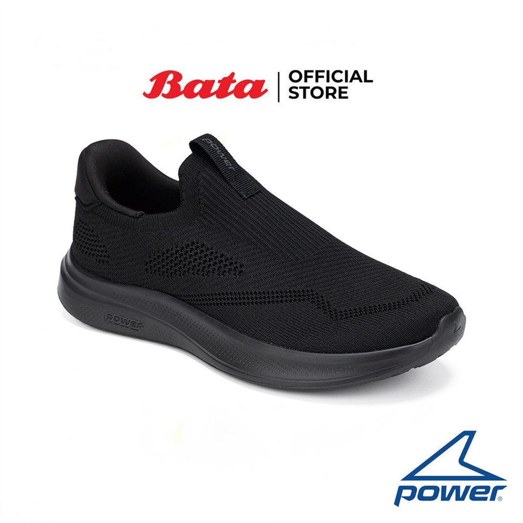 Bata บาจา Power รองเท้าเดินออกกำลังกาย แบบสวม สำหรับผู้หญิง รุ่น N-WALK สีดำ 5286868