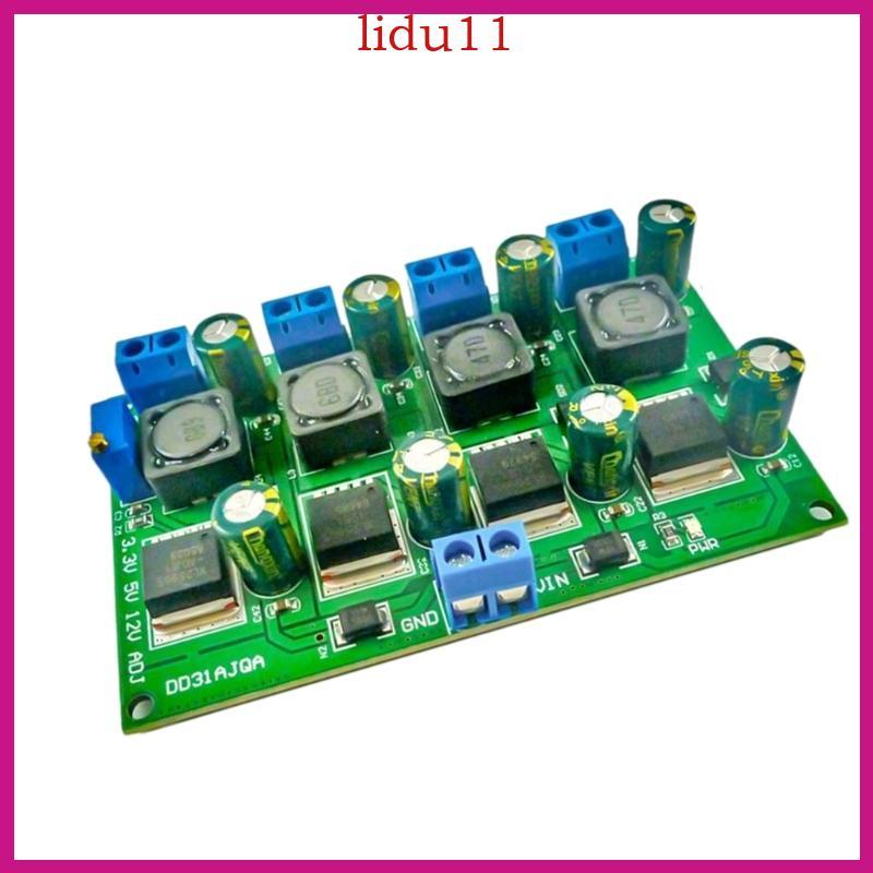 LID 3A 4 ช่อง 3 3V 5V 12V Step Down Converter โมดูล Step Down Converter Board เปลี่ยนอะแดปเตอร์แปลงเ