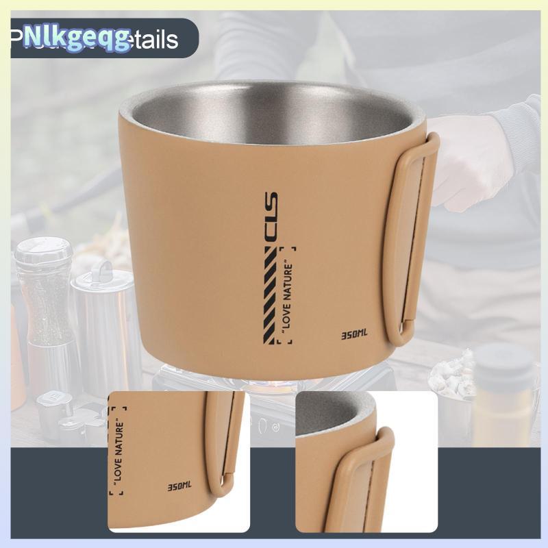 [nlkgeqg] แก้วแคมป์ปิ้ง แก้วกาแฟ 350 มล น้ําหนักเบา พร้อมที่จับ พับได้ สําหรับเดินป่า แบกเป้ ปิคนิค ถ้วยชา เ - รูปที่ 7