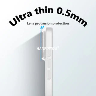 0.5 มม.กรณี PP โปร่งใสบางเฉียบสําหรับ Apple iPhone 17 16 Pro Max 17 Air Anti-Fingerprint Clear น้ําหนักเบา Protector ฝาครอบ Shell