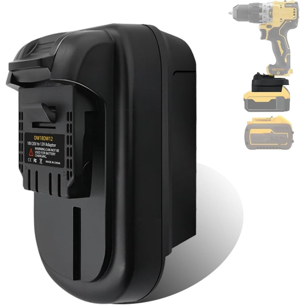 แปลงสําหรับ DeWalt 20V อะแดปเตอร์แบตเตอรี่เป็น 12V, แปลงสําหรับ DeWat 20V 60V แบตเตอรี่ 12v เปลี่ยน 