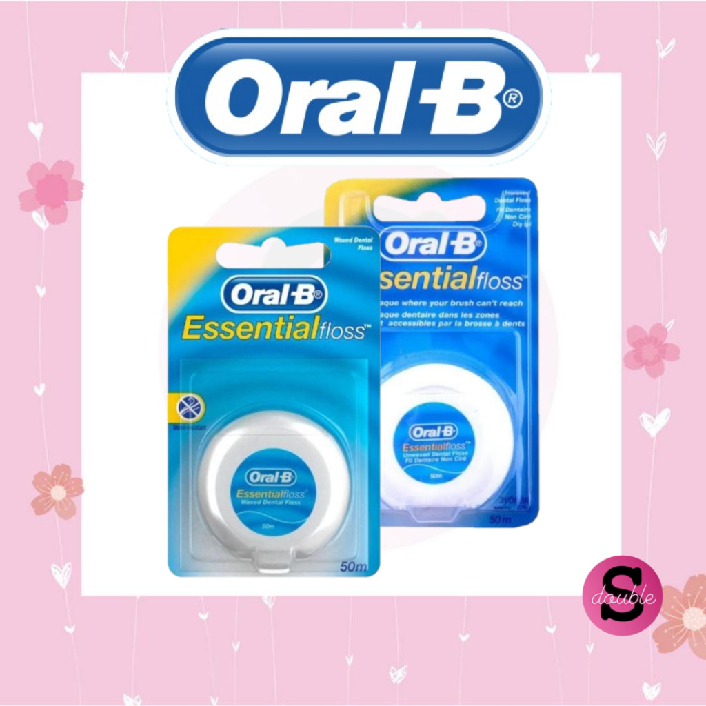 Oral B Dental Floss Essential Floss Mint Waxed/Unwaxed 50ml