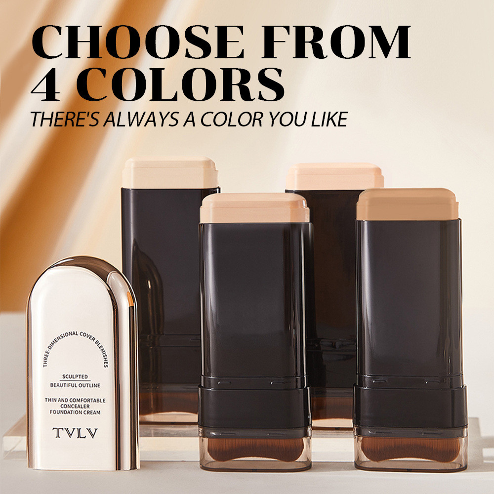 คอนซีลเลอร์ Moisturizing Long-lasting Makeup Removal Eraser Double-ended Foundation Cream 20g