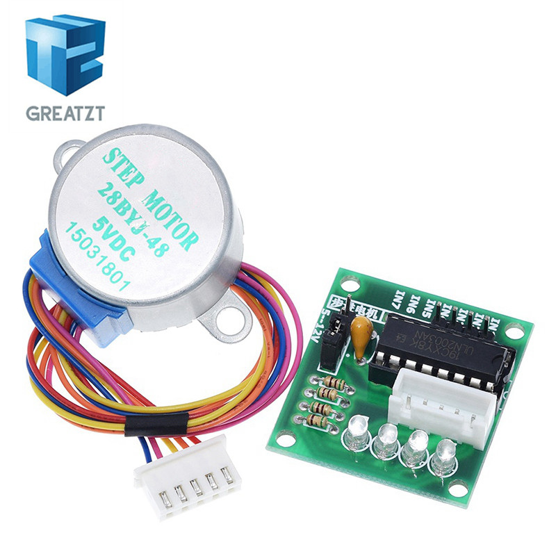 GREATZT 1LOTS 28BYJ-48-5V 4 เฟส Stepper Motor + Driver Board ULN2003 สําหรับ Arduino 1 x Stepper มอเ