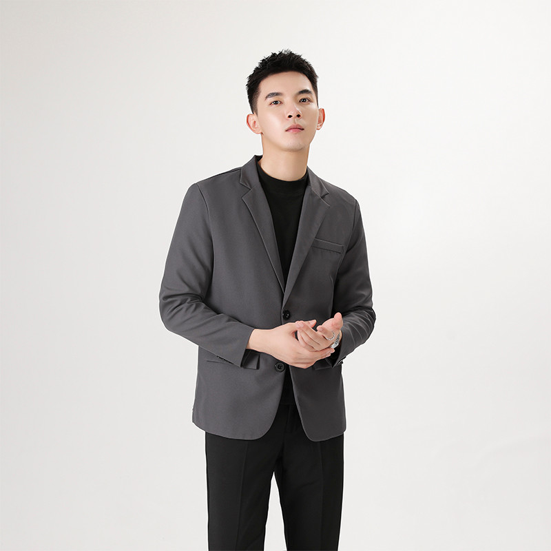 blazer เกาหลี blazer สูทผู้ชายแบบมัทรูม ฤดูใบไม้ร่วง ออกแบบใหม่ trend สวมใส่ง่ายและเหมาะสมกับการทำงา
