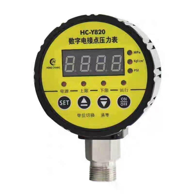 Electric Contact Pressure Gauge Controller Pressure HC-Y820 Connect Digital Digital Display Relay Du