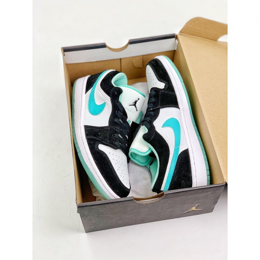 Jordan 1 Low-Top Black Green Sports Casual Shoes CQ928-131