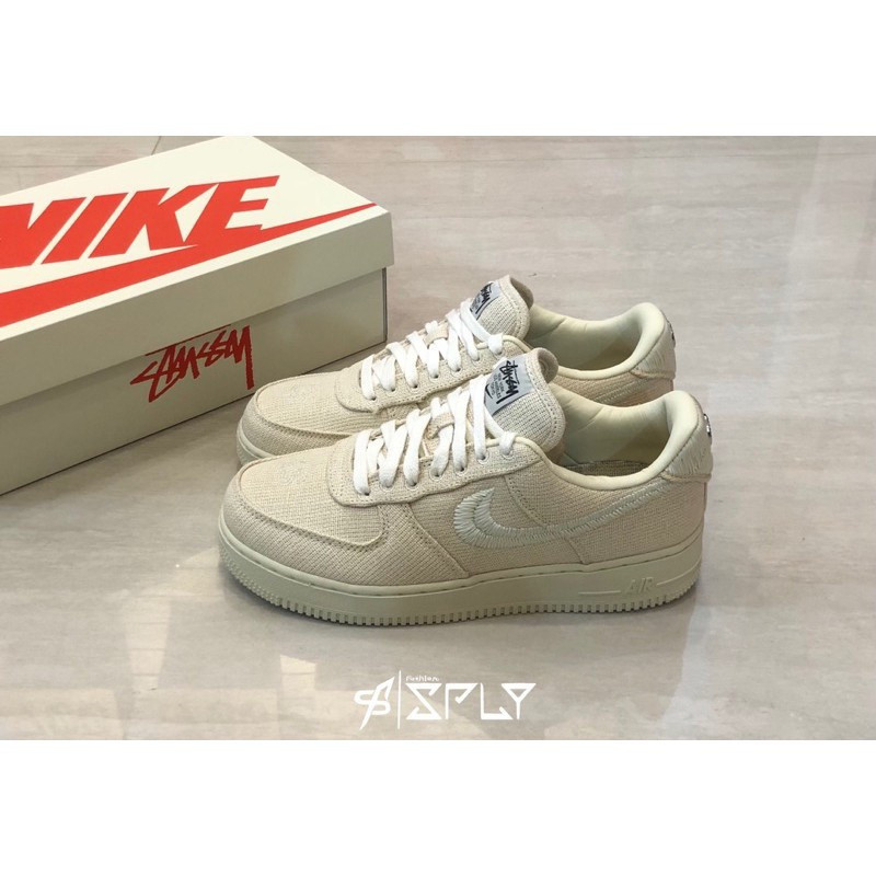 Ready Stock คุณภาพสูง Stussy x Nike Air Force 1.0m CZ9084-200 สี