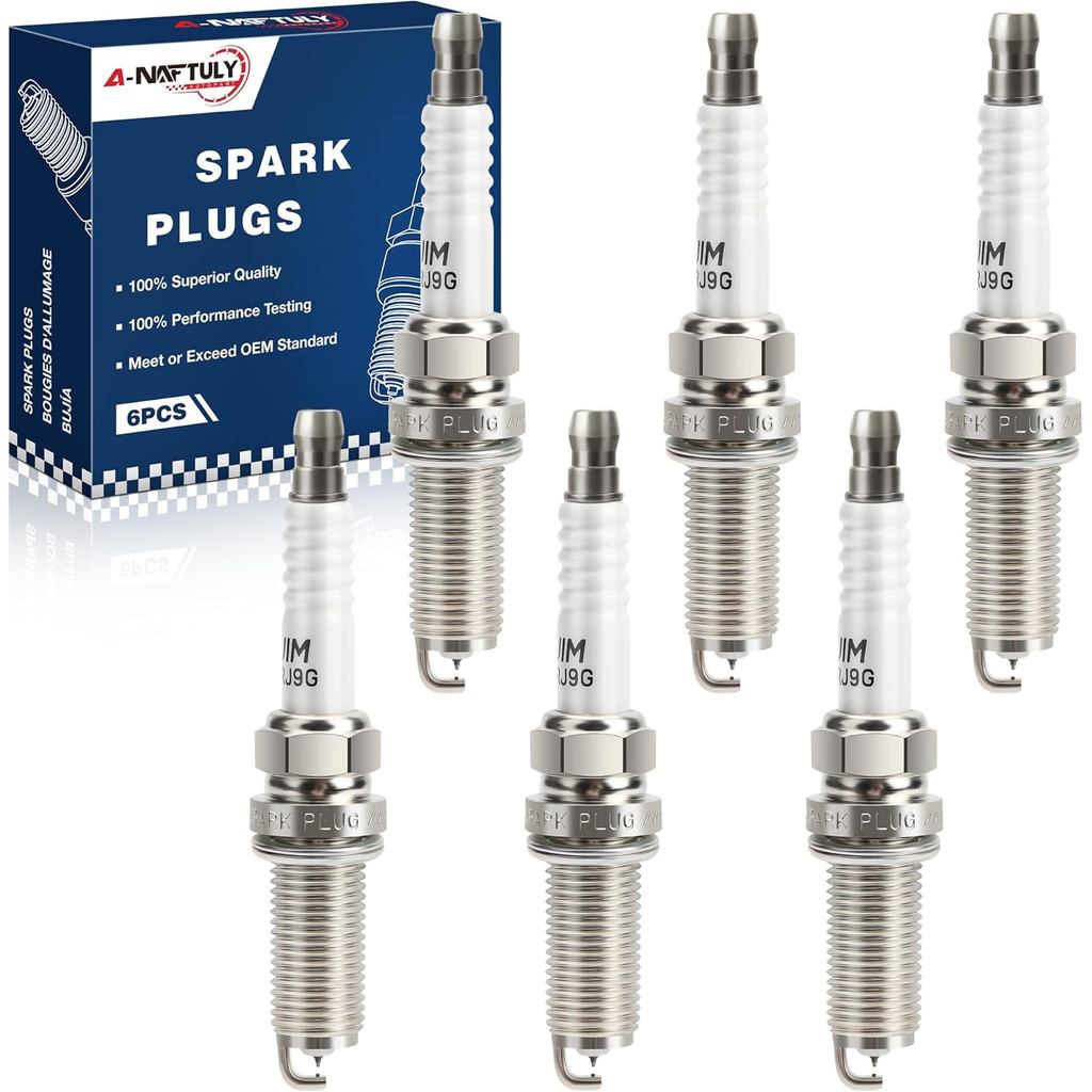 หัวเทียนอิริเดียมคู่ 6 แพ็ค 90174 DF8H11B ใช้งานร่วมกับ Infiniti G37 3.7 2008 2009 2010 2011 2012 20