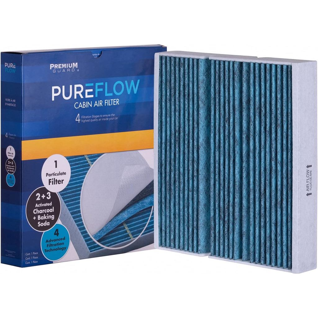 PureFlow ไส้กรองอากาศห้องโดยสาร PC99555X | ใส่ปี 2020-2025 Mercedes-Benz GLB250, 2021-2025 GLA250, 2