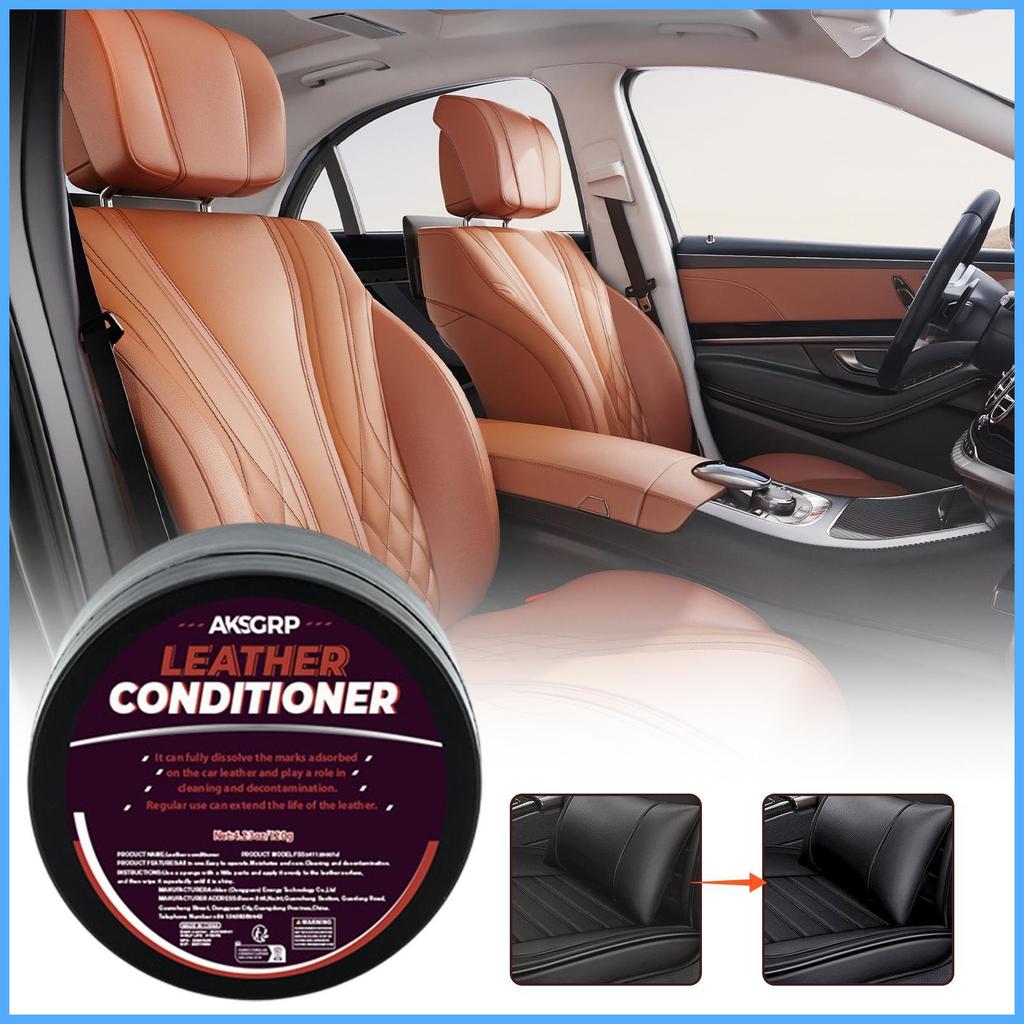 Car Leather Care Cream Auto Care Restoration Cream สําหรับเครื่องมือทําความสะอาดหนังด้วย Luster Brig