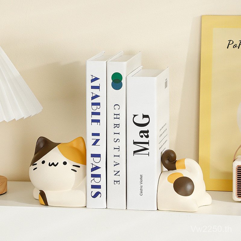 Bookend ห้องนั่งเล่นตกแต่งห้อง Bookend สํานักงาน Cat Lift ตู้หนังสือ Rack ตกแต่งหาง Sanhua ตกแต่งสไต