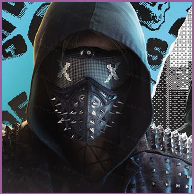 SQ4 Rivet Face Mask,ดูสุนัขหน้ากากประแจครึ่งหน้า Mask Prop สําหรับฮาโลวีน Punk Devil คอสเพลย์เกม Par