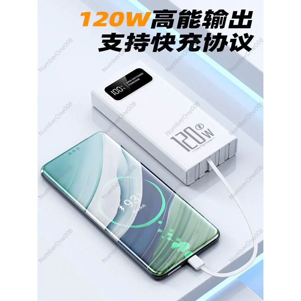 120W 80000mAh Fast Charging Power Bank | เครื่องชาร์จแบบพกพา PD/QC 3.0 สําหรับแล็ปท็อป/โทรศัพท์ | แบ