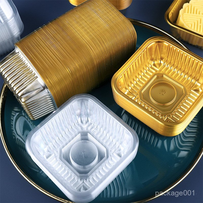 ถาดรองขนม แพ็คละ 200 ใบ ใส่พายสับปะรด ขนมเปี๊ยะ ขนาด 6.5 ซม มีหลายขนาด ถาดพลาสติกรอง Y0NO - รูปที่ 3