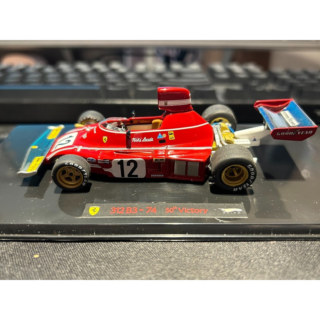 Hot Wheels 1/43 elite Ferrari 312B3-74 Lauda 1974 Race Season Spain Station Champion, Ferrari Fleet 