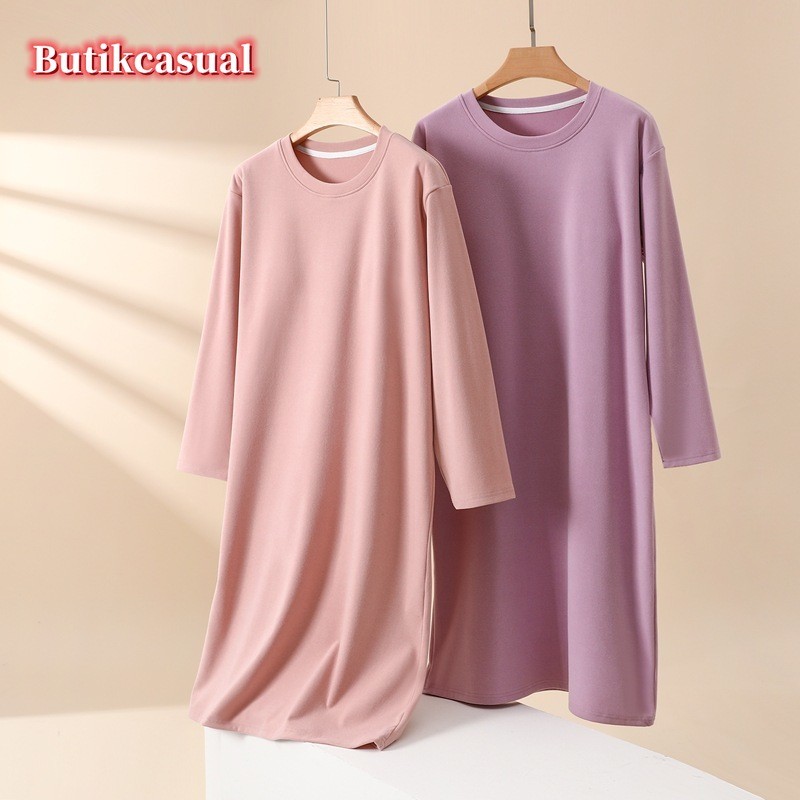 ผู้หญิงแผ่นหน้าอก ชุดนอน เยอรมันชุดกํามะหยี่แขนยาวฤดูใบไม้ร่วงฤดูหนาวที่อบอุ่นหลวมความสะดวกสบาย ชุดลําลอง