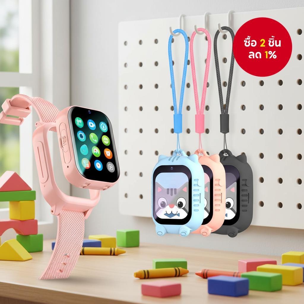 นาฬิกาอัจฉริยะสําหรับเด็ก GPS 4G โทรวิดีโอได้สําหรับเด็กผู้ชาย K26H