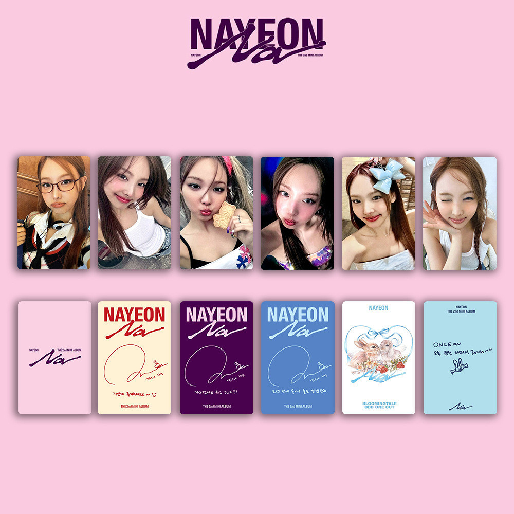 NAYEON สินค้า Photocard ABCD Lin NAYEON SOLO อัลบั้ม NA การ์ดสุ่ม TWICE Face Card #FUY521O#