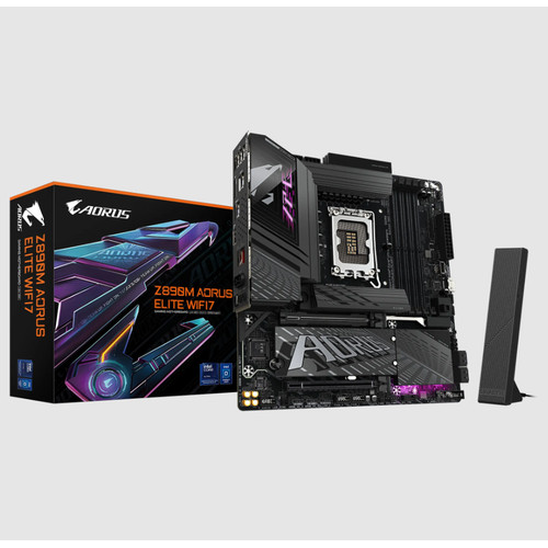 Gigabyte Z890M AORUS ELITE WIFI7 LGA1851 รองรับเมนบอร์ดสําหรับ Intel Core Ultra CPU