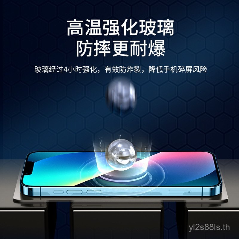 เหมาะสําหรับ Apple 14 ฟิล์มนิรภัย 15pro เต็มหน้าจอ ipone13mini HD Pingguo ip 13pm การป้องกัน