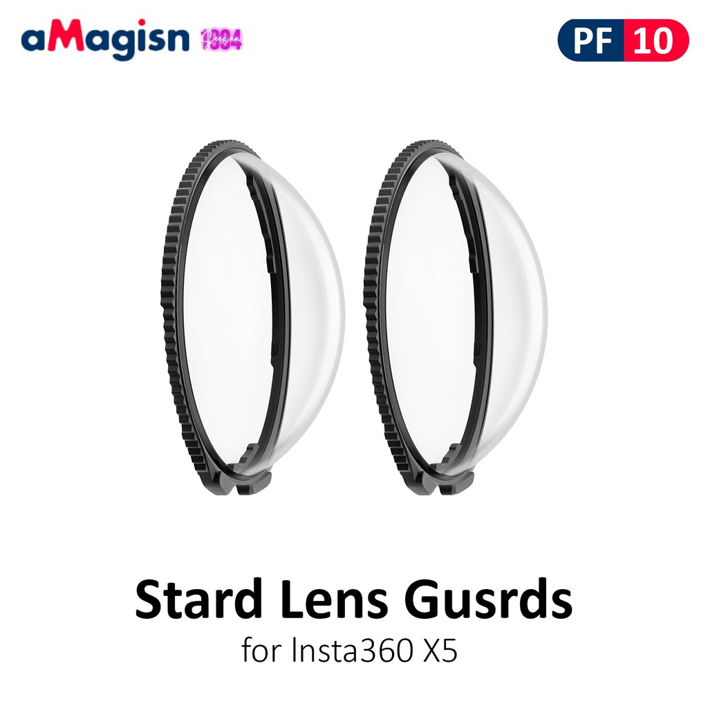 aMagisn PF10  Stard Lens Gusrds for lnsta360 X5  การ์ดเลนส์ป้องกันเลนส์กระจก