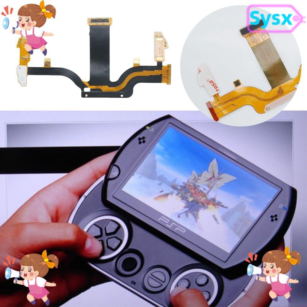 SYSX สายหน้าจอ LCD, Universal Repairing Ribbon Flex Cable, อะไหล่ DIY เมนบอร์ดริบบิ้นสําหรับ PSP GO