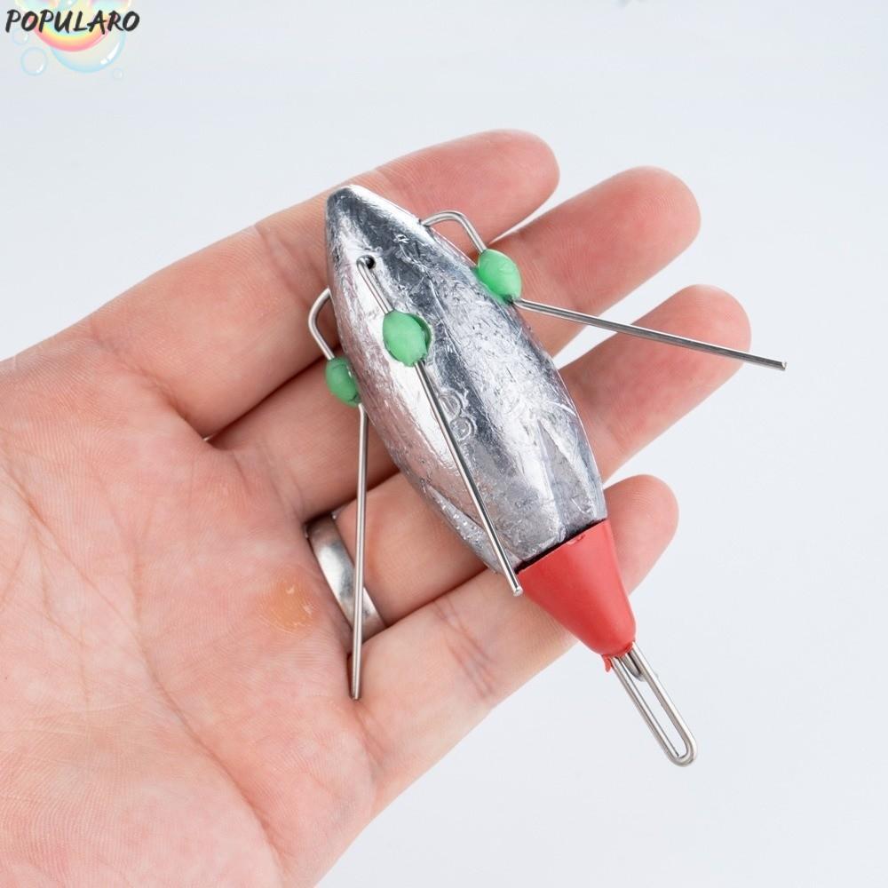 POPULARO Surf Fishing Weights ลูกปัดเรืองแสงสำหรับตกปลาดีไซน์พิเศษ น้ำหนักรวมตั้งแต่ 3oz-8oz
