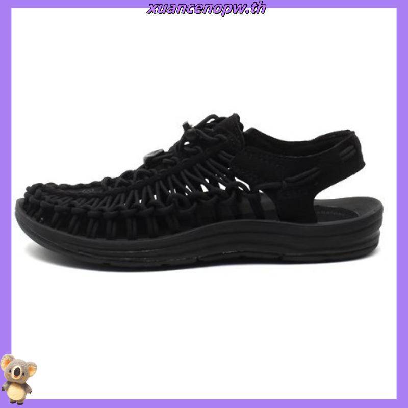 Keen Uneek ของแทั (สีครีม) รองเท้าแตะกีฬากลางแจ้ง ทำด้วยมือ 100% ระบายอากาศได้ดี ใส่ได้ทั้งชายและหญิ