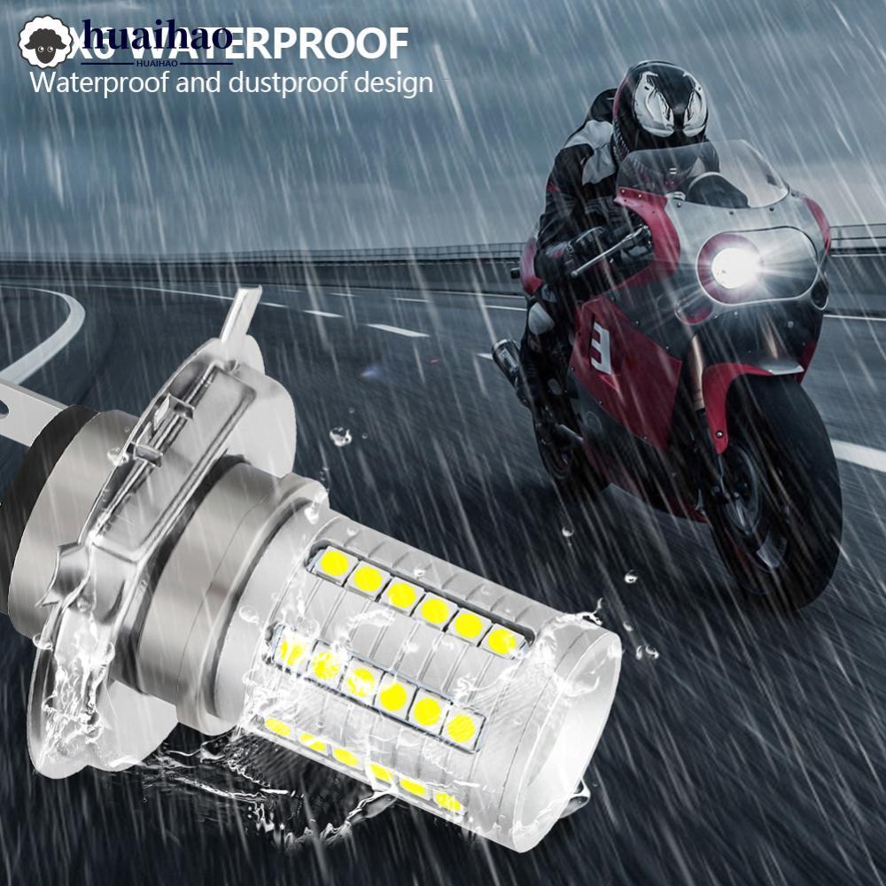 HUAIHAO ไฟหน้ารถจักรยานยนต์ LED H4 H6 BA20D P15D ไฟหน้าหลอดไฟมอเตอร์ขับรถ DRL Super Bright โคมไฟด้าน